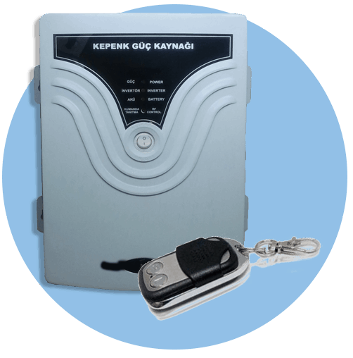 Uzaktan kumandalı kepenk güç kaynakları